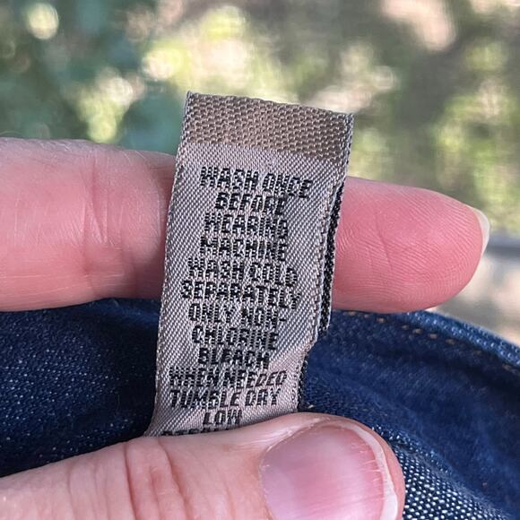 i.e. relaxed Women's Vintage Blue Denim Maxi Skirt Size 12 30" Waist - Picture 9 of 9